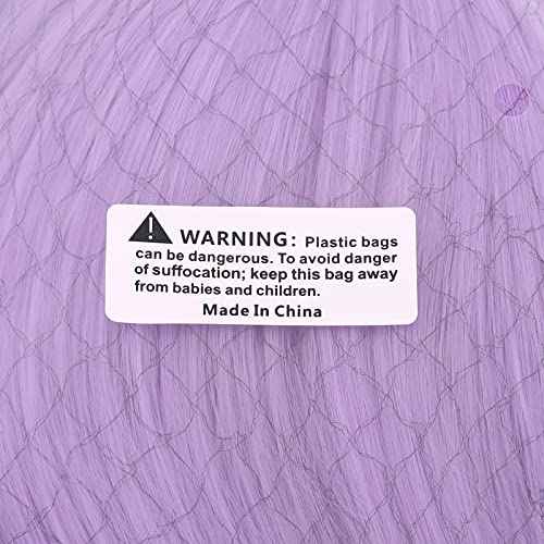 MapofBeauty 28 Inch/70cm Charming Women Side Bangs Long Curly Full Hair Synthetic Wig (Light Purple)
