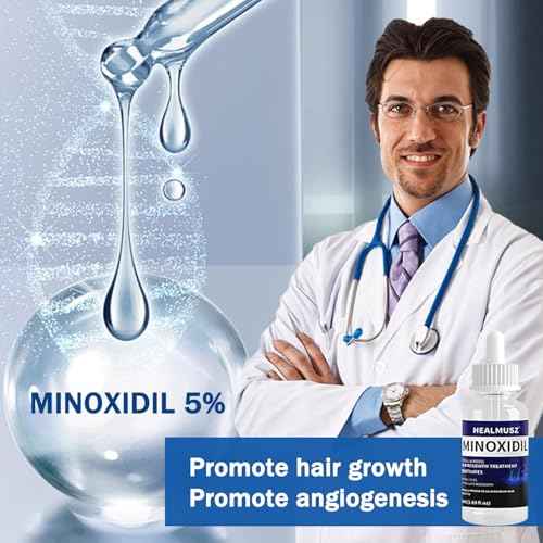 5% Minoxidil for Men & Women, Biotin, Unscented, Red, Unisex-Adults, Hair Growth, Hair Fall Control, 2 Bottles, 100ml (3.36 Fl Oz)