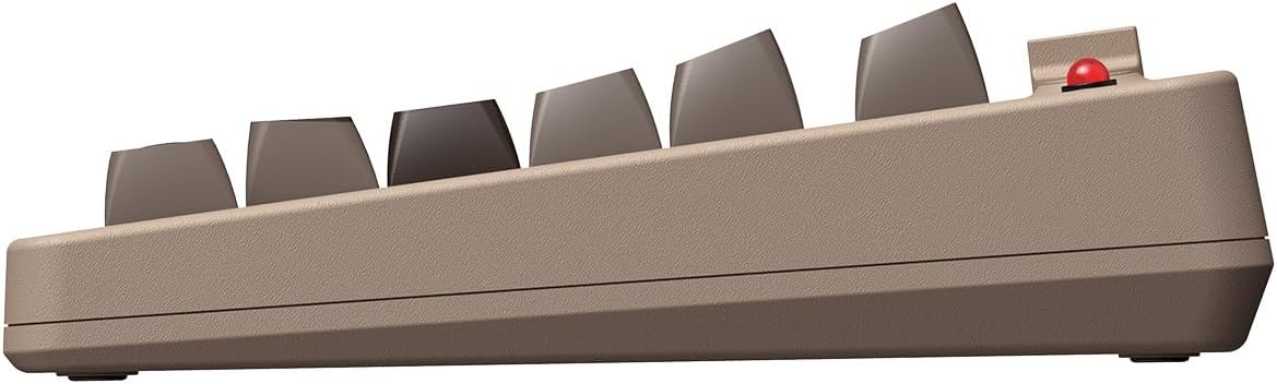 8BitDo Retro Mechanical Keyboard, Bluetooth/2.4G/USB-C Hot Swappable Gaming Keyboard with 87 Keys, Dual Super Buttons and Super Stick for Windows and Android - C64 Edition