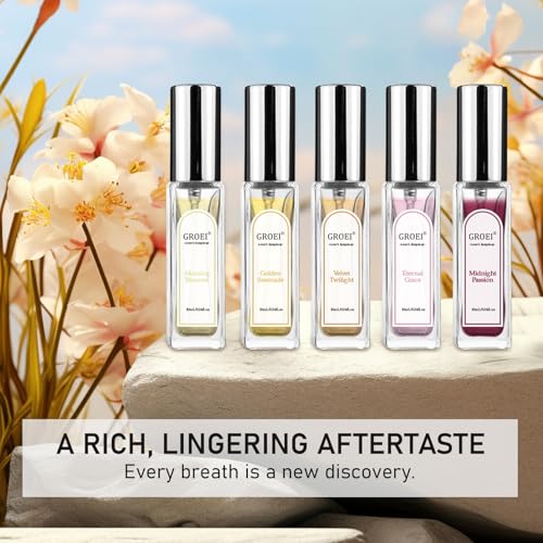 Mini Perfume Gift Set for Women & Teens ? 5 x 0.34 Fl Oz Eau de Parfum Spray ? Floral & Fruity Variety ? Perfect Holiday, Birthday & Christmas Gift