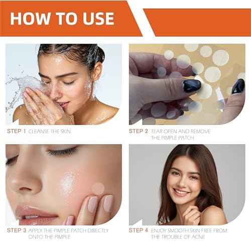 (5? Each) Pimple Patches 324 Pack - Hydrocolloid Acne Patches with Salicylic Acid & Tea Tree Oil - 4 Sizes S/M/L/XL - Face Acne Treatment - Easy Peel Perforated Sheets