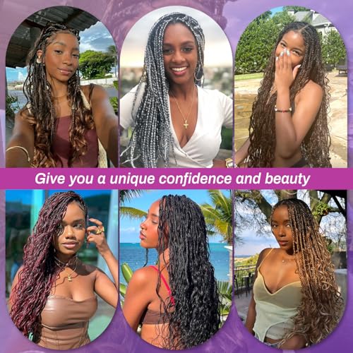 Human Braiding Hair for Boho Braids, Body Wave Bulk Salt and Pepper Human Hair 100g 2 Bundles/Pack Brazilian Virgin Hair No Weft Wet and Wavy Gray Hair Extensions for Black Women 20 Inch