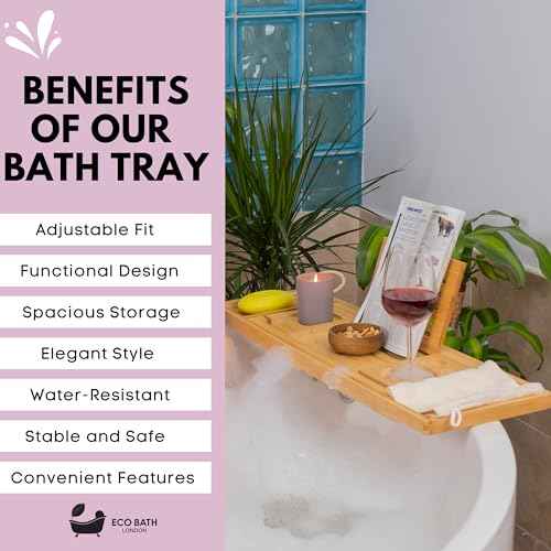 Eco Bath London Luxury Eco-Friendly Bamboo Bath Tray