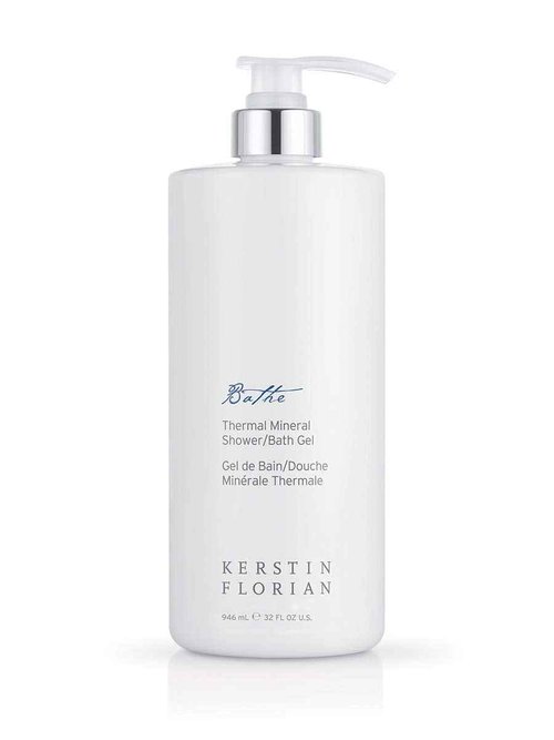 Kerstin Florian Thermal Mineral Shower and Bath Gel | Cleanse and Nourish Skin | Invigorating Mineral Body Wash | Use as Foaming Shower Gel or Bubble Bath (32 fl oz)