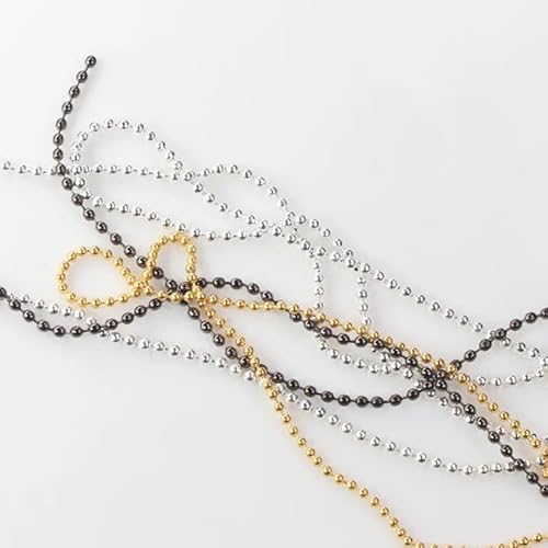 1mm Silver Gold 3D Rhinestone Metal Chain Nail Charms Nail Chains Jewelry Metal Stereo Style Accessories Steel Silver Gold Nail Art Chain for DIY Nail Ornaments Nail Art Studs for Manicure