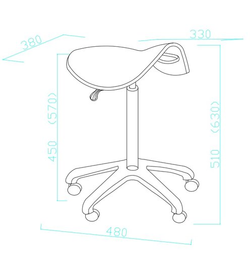 MYS Barber Chair 8779 (Dark-Black)