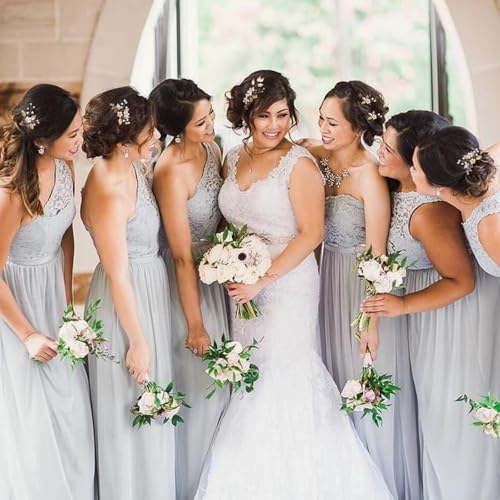 10PCS Gold Leaf Wedding Hair Pins Rhinestone Pearl Hair Jewelry Accessories Crystal Vintage Wedding Hair Styling Pins for Brides Bridesmaids and Flower Girls