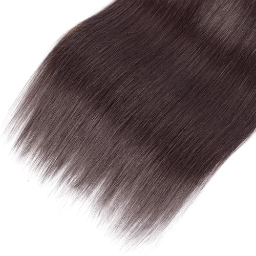 Color #4 Straight Weave Bundles Human Hair Dark Brown Bundles Chocolate Color 4# Deep Brown Straight Bundles Human Hair Brazilian Human Hair Extensions 22 24 26 Inch