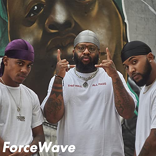 ForceWave 12 Pieces Silky Durag for Men Women Satin Durags for 360 Waves