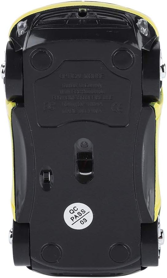 1600DPI Portable with 3 Buttons,10M 2.4G Bluetooth Optical with a Receiver Storage, for /ME/Windows PC/Tablet Gaming Office(Yellow)
