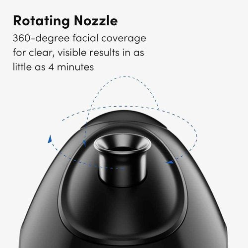 Fancii Nano Ionic Facial Steamer Hot & Cool with Aromatherapy and 6 Spa Settings – 30 Min Steam Time - Professional Home Face Sauna for Moisturizing & Pore Cleansing, Rivo