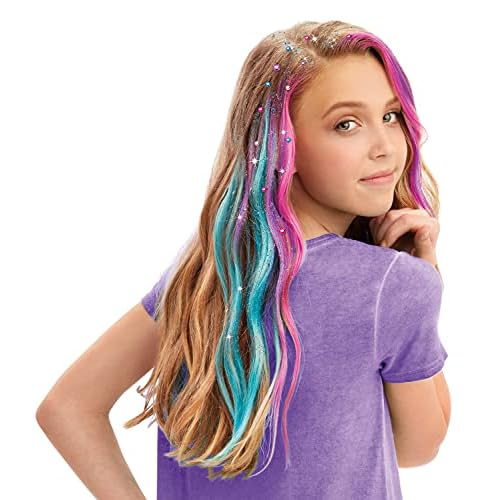 Shimmer ¡®n Sparkle Glitter and Glam Metallic Hair Art Set with Hair Chalk Pens and Hair Gems by Cra-Z-Art