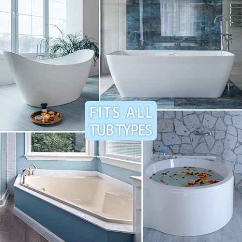 Bath Pillows for Tub, Luxury Bath Pillow Soft 4d Mesh, Bathtub Pillow with 6 Suction Cups, Ergonomic Bath Tub Pillows for Head and Neck, Bath Accessories for Women Relaxation Gifts (Grey)