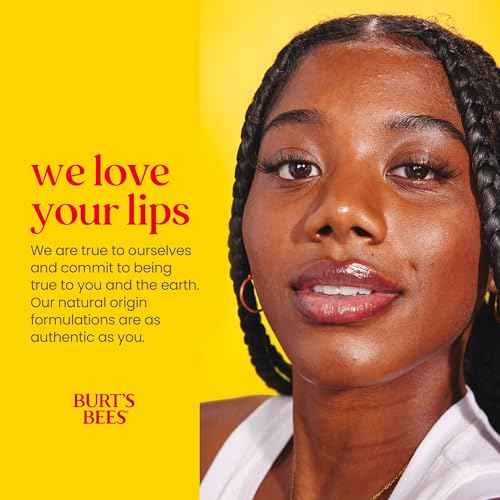 Burt's Bees Lip Balm - Original Beeswax, Lip Moisturizer With Responsibly Sourced Beeswax, Tint-Free, Natural Origin Conditioning Treatment, 4 Tubes, 0.15 oz.