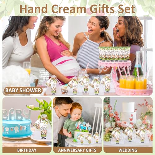 60 Sets Baby Hand Cream, Party Favors & Gifts for Guests, Bridal Shower, Travel Size Hand Lotion Bulk for Wedding, Thank You Gifts & Christmas Holiday Animals