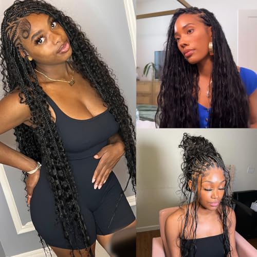 YWIGS Human Hair Braiding Hair for Boho Braids 100G Unprocessed Boho Body Wave Human Hair for Braiding NC 22inch