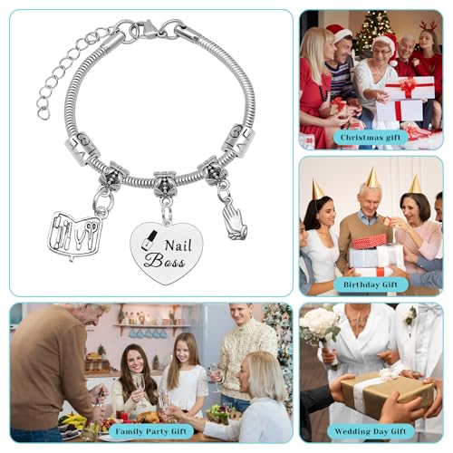 Nail Technician Gift Nail Artist Appreciation Gift for Women Nail Tech Gifts Nail Gifts for Nail Boss Jewelry Nail Lovers Gift Manicurist Graduation Gifts Birthday Christmas Gift for Her