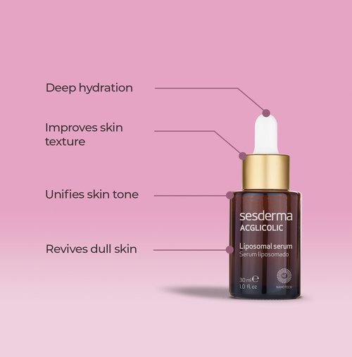 Sesderma ACGLICOLIC Serum, Powerful Glycolic Acid Formula for Enhanced Cell Renewal and Revitalized Skin, 1.0 fl. oz