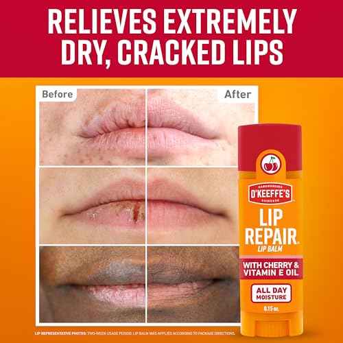 O'Keeffe's Giftbox Including Lip Repair with Cherry and Vitamin E Oil Stick, Working Hands Jar and Healthy Feet Jar, Gift Idea