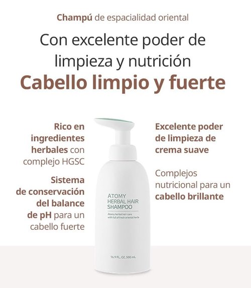 Atomy Herbal Hair Shampoo 500 Ml (2 Pcs)