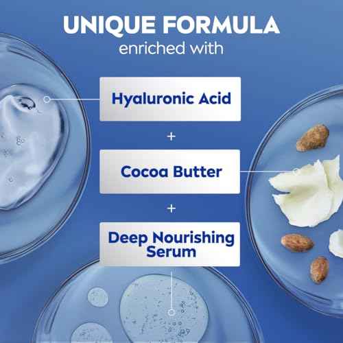 NIVEA Cocoa Butter Body Cream with Deep Nourishing Serum, Cocoa Butter Cream for Dry Skin, 16 Ounce Jar