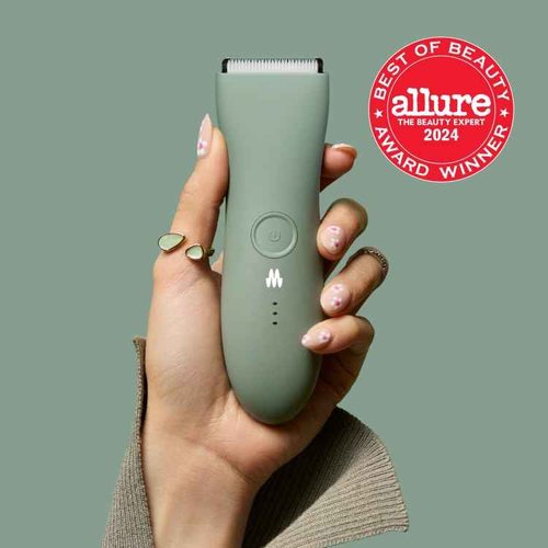 MERIDIAN The Trimmer Premium - Body Hair Trimmer & Electric Shaver for Men and Women for Pubic Hair, Chest, Legs & Bikini Line, Waterproof & Rechargeable, Sage