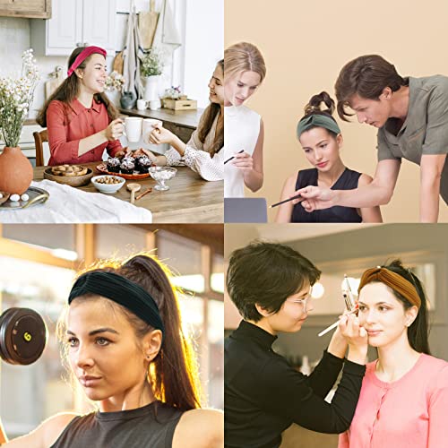 YARIEW 20 Pack Boho Headbands for Women Womens Headbands Head Bands Non Slip Hair Bands Headband Knotted Turban Fashion Wide Headbands for Wigs Twisted Head Wrap Hair Accessories for Women¡¦