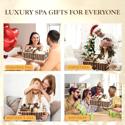 Birthday Gifts For Women,Bath and Body Gift Luxurise 18pcs Set,Coconut Vanilla Christmas Gifts , Thank You Gifts, Friendship Gifts For Women