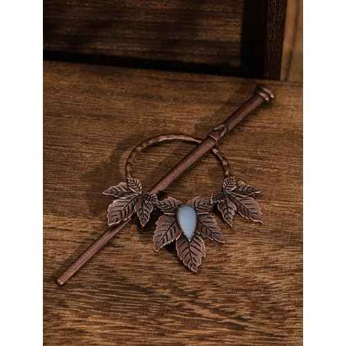 HAQUIL Vintage Leaf Bronze Plated Alloy Hairpin, Gothic Hairpin Accessories Headwear Styling Jewelry, Summer Holiday Gifts for Women