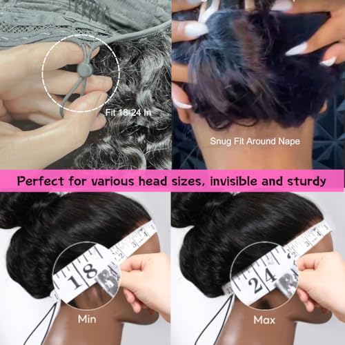 22 Inch Deep Wave Lace Front Wigs Human Hair 13x6 HD Lace Front Wigs Pre Plucked 200% Density Glueless Wigs with Baby Hair Deep Curly Wig for Women