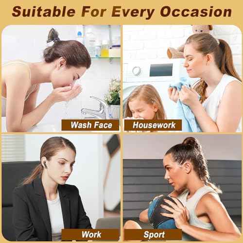 48 PCS Boho Hair Ties, Elastic Hair Tie Bracelets for Women, Cute Hair Ties No Damage, Ponytail Holders for Girls with Thick and Thin Hair - Multicolor