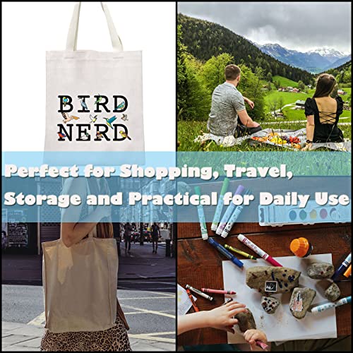 GJTIM Ornithologist Gift Bird Nerd Zipper Makeup Bag for Bird Lovers (Bird Nerd Tote)