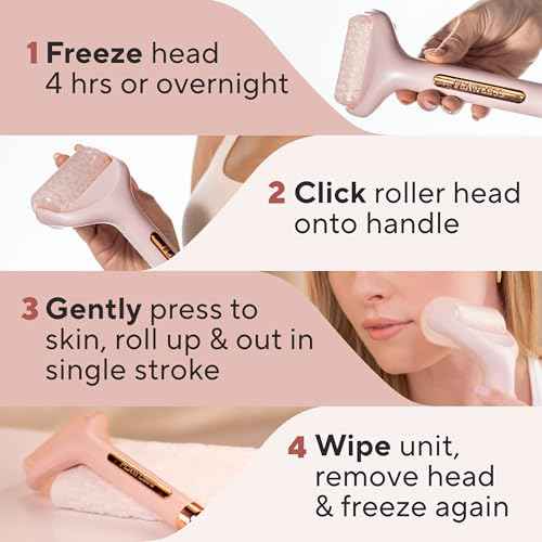 Finishing Touch Flawless Facial Massage Ice Roller, 1 Count (Pack of 1)