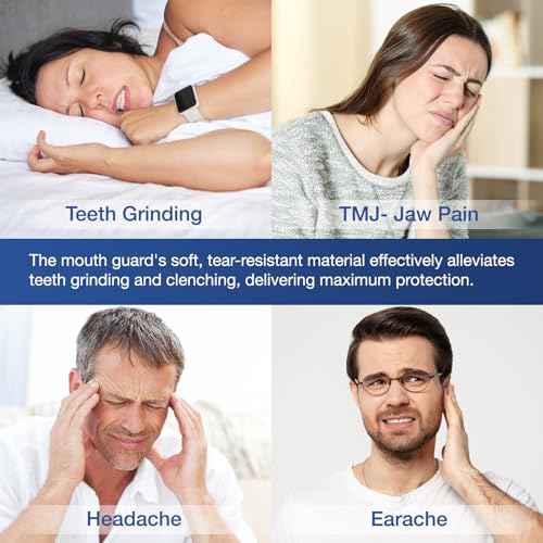 Mouth Guard for Grinding Teeth at Night, Night Guards for Teeth Grinding, Mouthguards for Grinding of Teeth, Mouth Guard for Sleeping with 12 Cleaning Tablets