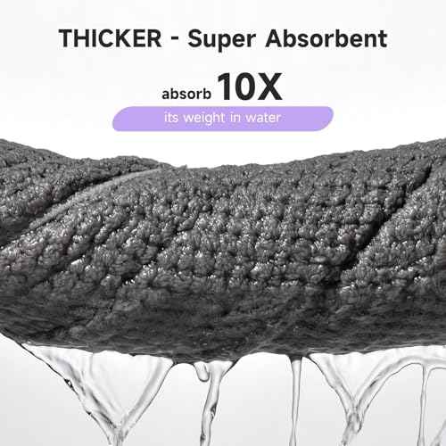 Umisleep 3 Pack Microfiber Hair Towel Wrap for Curly Hair, Super Absorbent Hair Drying Towel for Women, Kids, Hair Care Accessories, Hair Turban for Wet Hair (Grey, Camel, Brown)