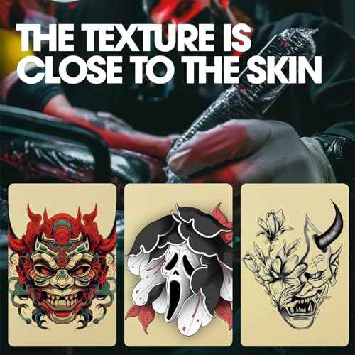INKin 3MM Tattoo Practice Skin 30x20CM, 5Pcs Tattoo Skin Double Sides for Practicing, Tattoo Fake Skin Silicone for Beginners And Professional Tattoo Artists