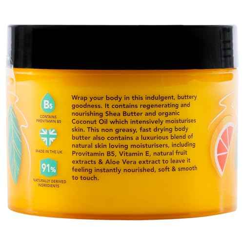 I Love Exotic Fruit Scented Body Butter - Hydrating Body Butter for Dry Skin - Vitamin E and Aloe Vera - Shea Butter and Coconut Oil - 10.1 oz