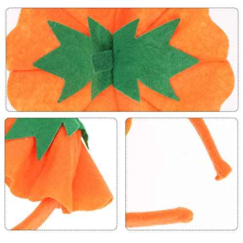 Pumpkin Headband: Halloween Pumpkin Hair Band Pumpkin Hat Headwear Elastic Pumpkin Hair Hoop for Halloween Costume Dress up Party Supplies, Orange