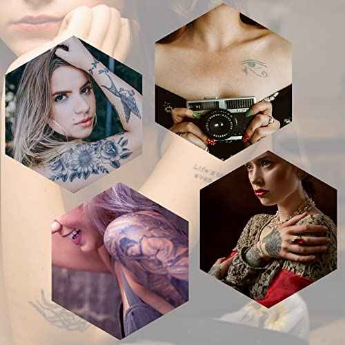 Blank Tattoo Practice Skins - Autdor 10Pcs Fake Tattoo Skin Double Sides 8x6" Fake Skin Tattooing and Microblading Eyebrow Practice Skin for Tattooing Supplies Beginners and Experienced Artists