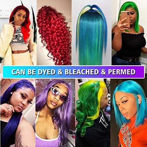 613 Hair Bundles with Closure Body Wave Human Hair 613 Honey Blonde Bundles with Lace Closure Brazilian Virgin Body Wave Human Hair 3 Bundles with 4¡¿4 Lace Closure 150% Density Free Part (12 14 16+10)