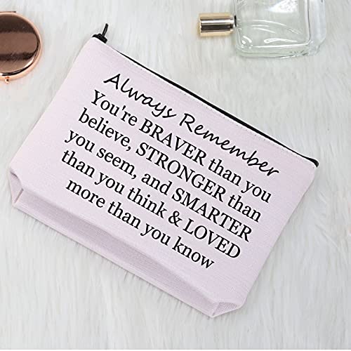 Horses Gifts for Girls Horse Makeup Bag Just a Girl Who Loves Horses Lover Gifts Horses Cosmetic Bag Zipper Pouch Travel Bag (Just a Girl Who Loves Horses Pink)