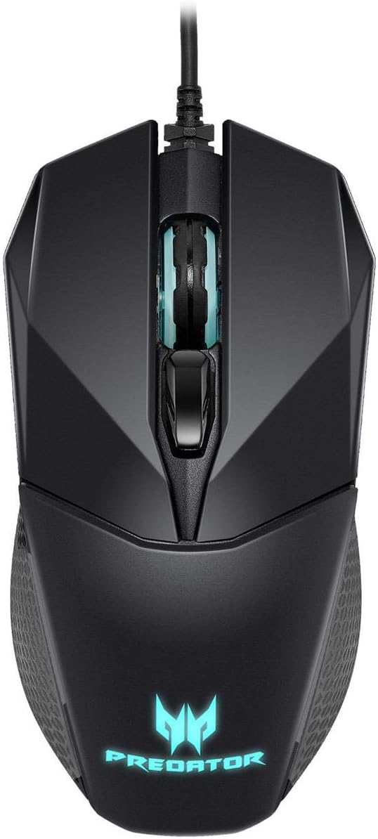 Acer Predator Cestus 300 RGB Gaming Mouse – Dual Omron switches 70M click lifetime, On board memory and programmable buttons,Black