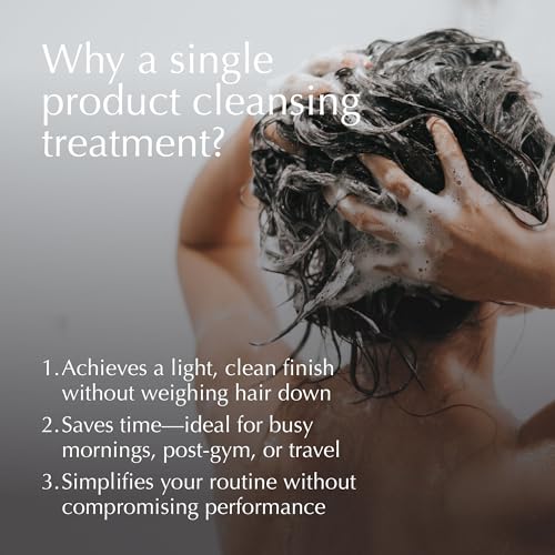 HIKOTA Complete Cleansing Hair Treatment - Sulfate-free 2-in-1 Shampoo and Conditioner with Amino Acid to Repair and Hydrate - 10.1 oz