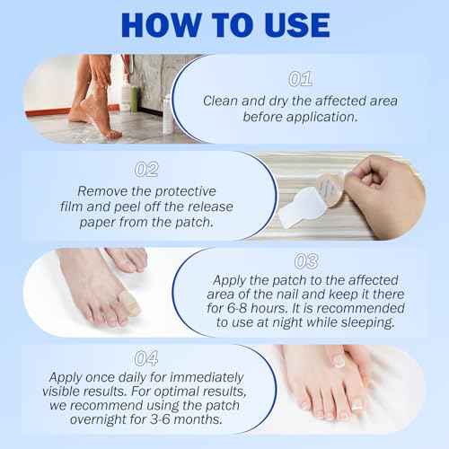 Nail Patches, 8-Hour Overnight Treatment, Fast-Acting Toenail Repair Patches, 21 Count
