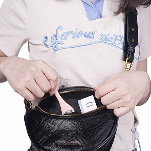 MAANGE Mini Eye & Face Rollers for Eye Massager, Stainless Steel Eye Ice Roller for Relief Puffiness Migraine Skincare Facial Roller (Pink)