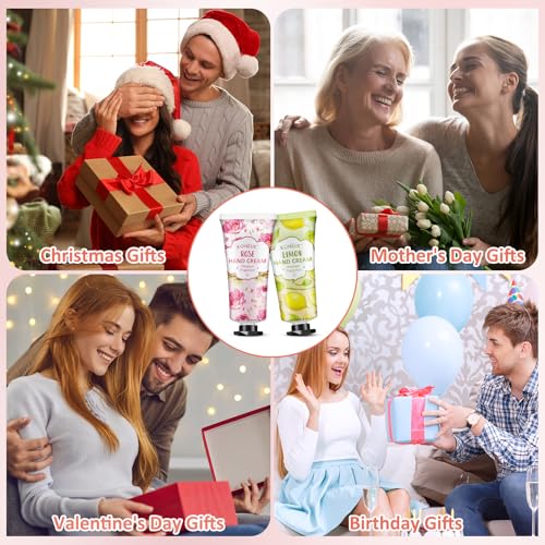 80 Pack Hand Cream Set for Dry Cracked Hands, Bulk Hand Lotion Travel Size for Stocking Stuffers, Mini Hand Cream for Christmas Gifts, Birthday Gifts and Bridal Shower Gifts for Guests