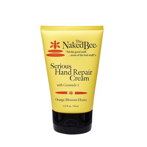The Naked Bee Orange and Blossom Honey Moisturizing Hand and Body Lotion, 6.7 Ounce + Restoration Foot Balm, 2 Oz - 2 Pack + Serious Hand Repair Cream, 3.25 Oz