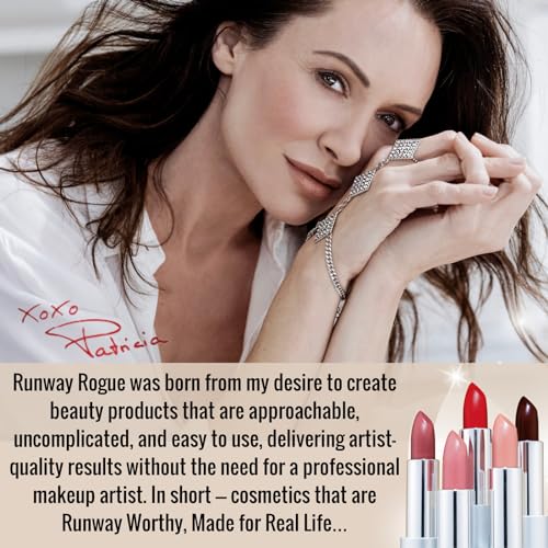 Runway Rogue 90s Vibe Lipstick Trio, Moisturizing Matte Lipstick Set, (¡®Patricia¡¯, ¡®Front Row¡¯, ¡®Booked Out¡¯)