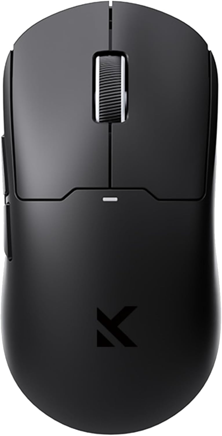 A5 ProMax Wireless Gaming Mouse, Symmetrical Design, 59 Grams, 1K Polling Rate, PAW3395 26K DPI Optical Sensor, 130 Hour Battery Life, Tri-Mode Connectivity - White