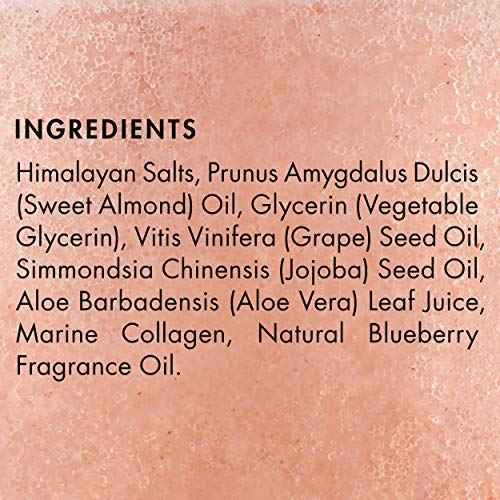 MAJESTIC PURE Himalayan Pink Salt Body Scrub with Collagen and Sweet Almond Oil | Exfoliating Scrub for Skin Care, Stretch Marks, Acne, Cellulite | 10 oz